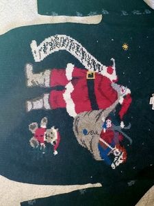 Woolrich wool sweater small ugly christmas